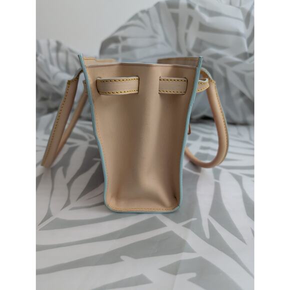 Dooney & Bourke Vintage Y2K Crayon Heart Mini Tassel Tote Satchel Italy - Picture 8 of 16